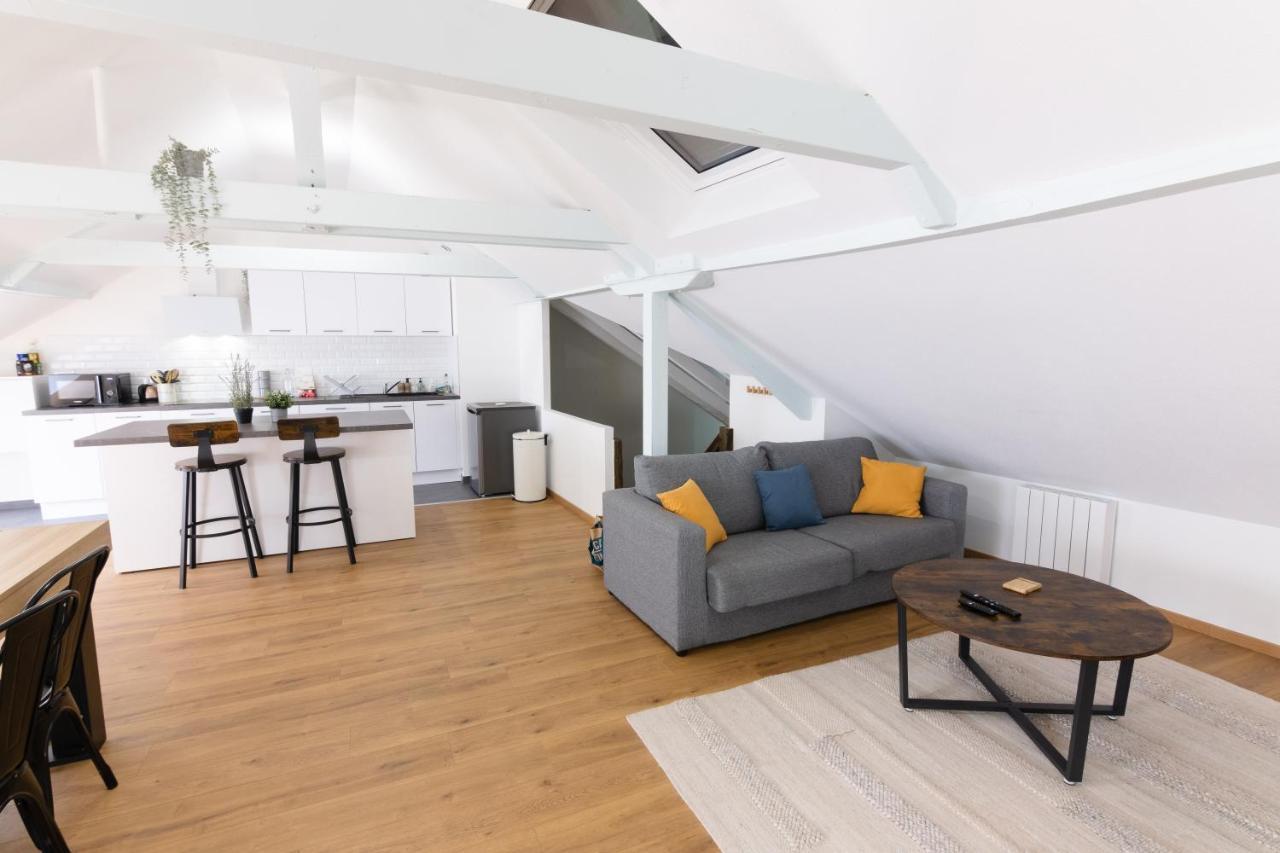 Appartement Atypique Proche Gare/ Dans L'Hyper-Centre Spacieux Pour 6P Au Coeur De Mulhouse Esterno foto